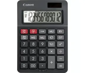 Canon AS-120 HB II schwarz / Taschenrechner / 12-stellig / LCD / Dual-Netzteil