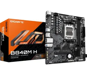GIGABYTE B840M H / Mainboard / AM5 / 2x DDR5 / PCIe 4.0 x16 / GLAN / mATX