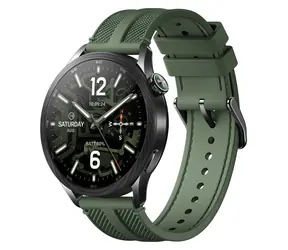 XIAOMI Watch S5 46 mm, schwarz, grünes Sportarmband / Smartwatch / 1,48" AMOLED-Display / 480 x 480 Pixel / 5 ATM / Bluetooth