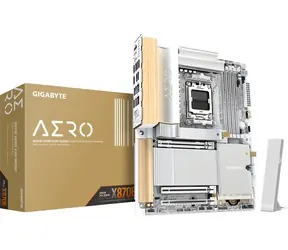 GIGABYTE X870E AERO X3D WOOD / Mainboard / AMD X870E / DDR5 / SATA III RAID / M.2 / 2× 5GLAN / sc.AM5 / ATX