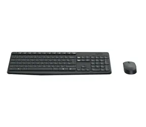 Logitech MK235 grau / Tastatur- und Maus-Set / kabellos / 2,4 GHz / Nordic