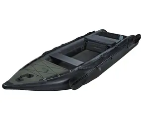 Savage Gear E-Rider 330 Carbon Optix / Aufblasbares Kajak / 330×110 cm / Tragfähigkeit 200 kg / Schleppangeln bis 25 kg