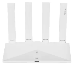 ZTE T3000 weiß / Wi-Fi 6 Router AX3000 / Dualband / 2,4+5 GHz / 2x GbE / MU-MIMO