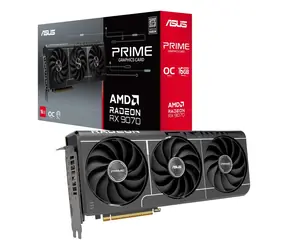Asus Prime Radeon RX 9070 OC EVO 16GB / Grafikkarte / 2590 MHz / 16 GB GDDR6 / 256-Bit / 1x HDMI + 3x DP / 650 W (8+8)