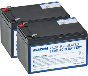 Avacom RBC6 / Batterie- Kit / 2 Stück / 12 V / 12 Ah / VRLA