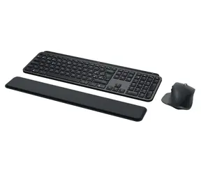 Logitech MX Keys Combo für Unternehmen, 2. Generation, Graphit / Kabelloses Set / Spanisches Layout