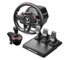 Thrustmaster T248R Schaltpaket / Lenkrad- und Pedalset + Schalthebel / Force Feedback 3,1 Nm / Hall-Effekt-Pedale