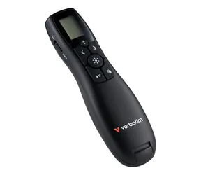 Verbatim Keynote schwarz / Drahtloser Präsentationslautsprecher / Funk 2,4 GHz / LCD / Reichweite 30 m