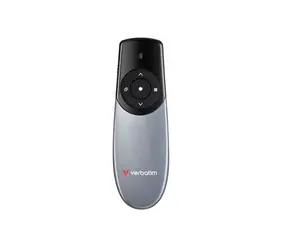 Verbatim Focus schwarz / Kabelloser Presenter / Roter Laserpointer / Funk 2,4 GHz / Reichweite 30 m / USB-C
