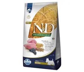 Farmina N&D Ancestral Grain Hundefutter Lamm Adult Mini 800 g / Granulat für Hunde / ausgewachsene kleine Rassen / Lamm