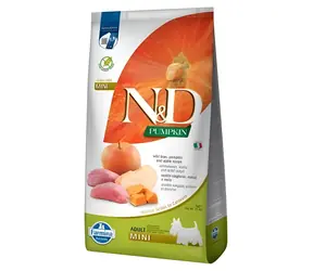 N&D Kürbis getreidefrei Wildschwein & Apple Adult Mini 800 g / Futter für ausgewachsene Hunde kleiner Rassen