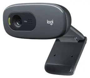 Logitech C270 HD / Webcam / 1280x720p / 720p 30 fps / 3 MP / Mikrofon / USB