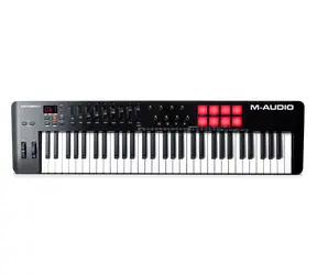 M-Audio Oxygen 61 MKV schwarz / MIDI-Keyboard / 61 Tasten / USB / 16 Pads / 8 Tasten