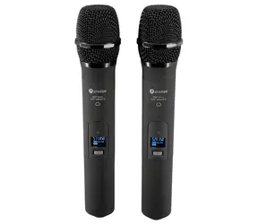 Prodipe M850 DSP Duo UHF F5 / UHF-Funkmikrofonsystem / 2 Handmikrofone / 528-578 MHz / 60 m / 2×100 Kanäle