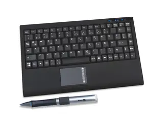Keysonic ACK-540U+ (US) schwarz / Mini-Tastatur / Touchpad / USB