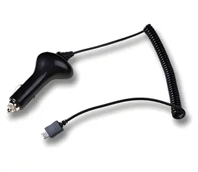 2GO schwarz / Kfz-Ladegerät / Micro-USB / 5 W / Spiralkabel