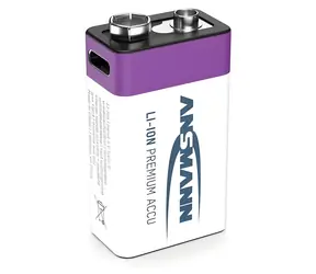Ansmann Li- ION -Blockakku 9V / 340 mAh / USB-C