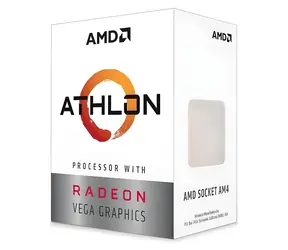 AMD Athlon 3000G BOX / Prozessor / 3,5 GHz / 2 Kerne / 4 Threads / 4 MB L3-Cache / AM4 / Zen+ / Radeon Vega 3 / 35 W