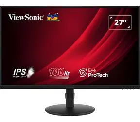 ViewSonic VA2708-HDJ 27" Schwarz / Monitor / IPS / FHD 1920 x 1080 / 100 Hz / 5 ms / 250 cd/m / HDMI + DP + VGA / Pivot