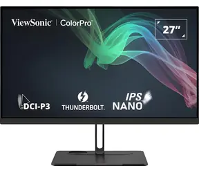 27" ViewSonic VP2776T-4K / Monitor / IPS / 3840 x 2160 / 60Hz / 5ms / 400 cd-m / TB4 / USB-C / Repro / Pivot
