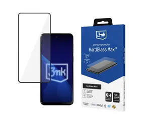 3mk HardGlass Max Schwarz / Gehärtetes Glas / Motorola Moto G55 5G / 9H / 0,3 mm