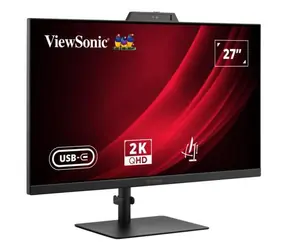 27" ViewSonic VG2741V-2K / Monitor / IPS / 2560 x 1440 / 120 Hz / 4 ms / HDMI + DP + USB-C / Webcam / Pivot / VESA
