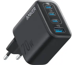 Anker Zolo schwarz / Wandladegerät / 70 W / 3x USB-C / USB-A