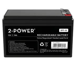 2-Power 2P7-12 / Batterie für USV / 12V / 7Ah / VRLA / Faston 250