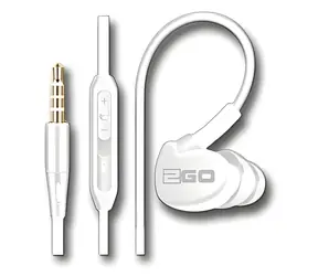 2GO Active 1 weiß / Sportkopfhörer mit Mikrofon / 3,5-mm-Klinkenstecker / 1,2 m