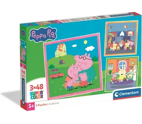 Clementoni Peppa Pig Puzzle / 3 x 48 Teile / ab 5 Jahren