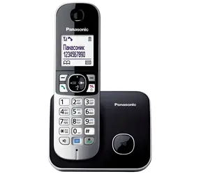 Panasonic KX-TG6811PDB schwarz / Schnurlostelefon / DECT / GAP / Telefonbuch 120 Einträge / max. 15 Std. Gesprächszeit