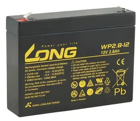 Long WP2.8-12 / Bleiakku / 12 V / 2,8 Ah / F1