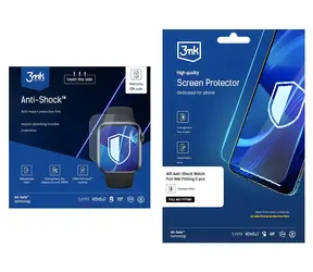 3MK All-Safe / Schutzfolie / Stoßfest, wasserdicht / All-in-One / Uhr / 5 Stück