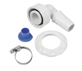 Xavax -Siphonanschluss / Wandmontage / ohne Reinigungsöffnung /  20-23 mm / 1" DN25