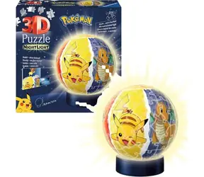 Ravensburger 3D-Puzzle-Ball Pokémon Nachtlicht / 72 Teile / ab 6 Jahren