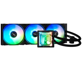 Bitfenix 360 mm schwarz / AIO-CPU-Wasserkühlung / 3x 120 mm / ARGB / dünn 32 mm / AMD + Intel