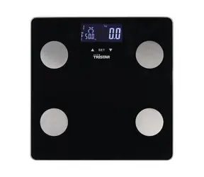 Tristar WG-2442 schwarz / Personenwaage / Diagnose / Speicher für 10 Benutzer