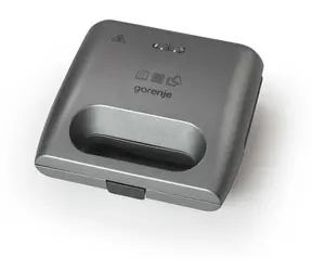 Gorenje SM703GCG silber / Sandwichmaker / 700 W / 3 austauschbare Kochplatten