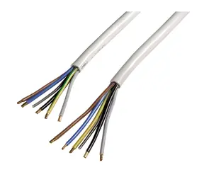 Xavax weiß / Anschlusskabel für Elektroherd / H05VV-F 5×2,5 mm / 2,5 m