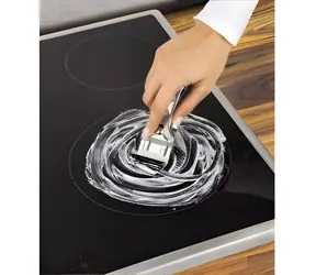 Xavax Schaber für Glaskeramik-Kochfelder, silberfarben / Schaber / Metall