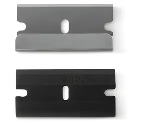 Xavax Ersatzklingen für Schaber / Ersatzklinge / Kunststoff und Metall / 2 Stück