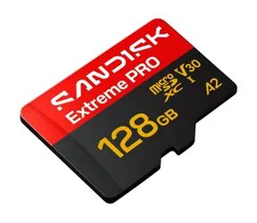 SanDisk Extreme PRO microSDXC 128 GB + Adapter / Speicherkarte / Lesen: 250 MB/s / Schreiben: 120 MB/s / geeignet für 4K