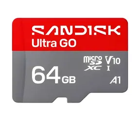 SanDisk Ultra GO microSDXC 64 GB / Speicherkarte / UHS-I / Klasse 10 / A1 / Lesegeschwindigkeit: bis zu 140 MB/s