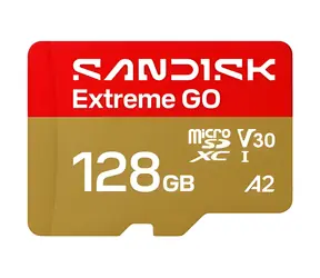 SanDisk Extreme GO microSDXC 128 GB / Speicherkarte / Lesen: bis zu 240 MB/s / Schreiben: bis zu 120 MB/s
