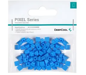 DEEPCOOL PIXEL blau / Dekorative Elemente für PC-Gehäuse / 100 Stück / Gummi