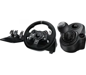 Logitech G920 Driving Force + Driving Force Shifter schwarz / Rennlenkrad mit Schalthebel / PC / Xbox One