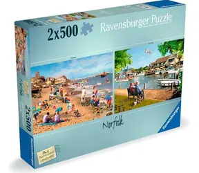 Ravensburger Puzzle Malerische Landschaften Nr. 2: Norfolk / 2 x 500 Teile