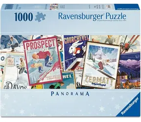 Ravensburger Panoramapuzzle Alte Skiplakate / 1000 Teile