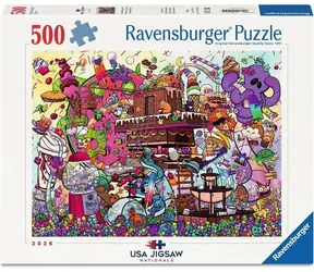 Ravensburger Puzzle „Süßer Spielplatz“ / 500 Teile / USA Jigsaw Nationals 2026