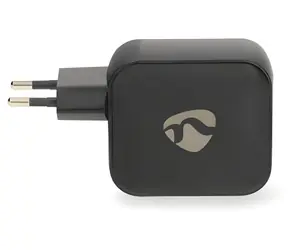 Nedis GaN 100W schwarz / Wandladegerät / 2x USB-C PD3.0 / 1x USB-A QC3.0